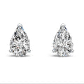 10K White Gold 0.50ct Pear Lab Diamond Stud Earrings
