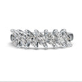 10K White Gold 0.8ct Lab Diamond Seven-Stone Marquise Ring