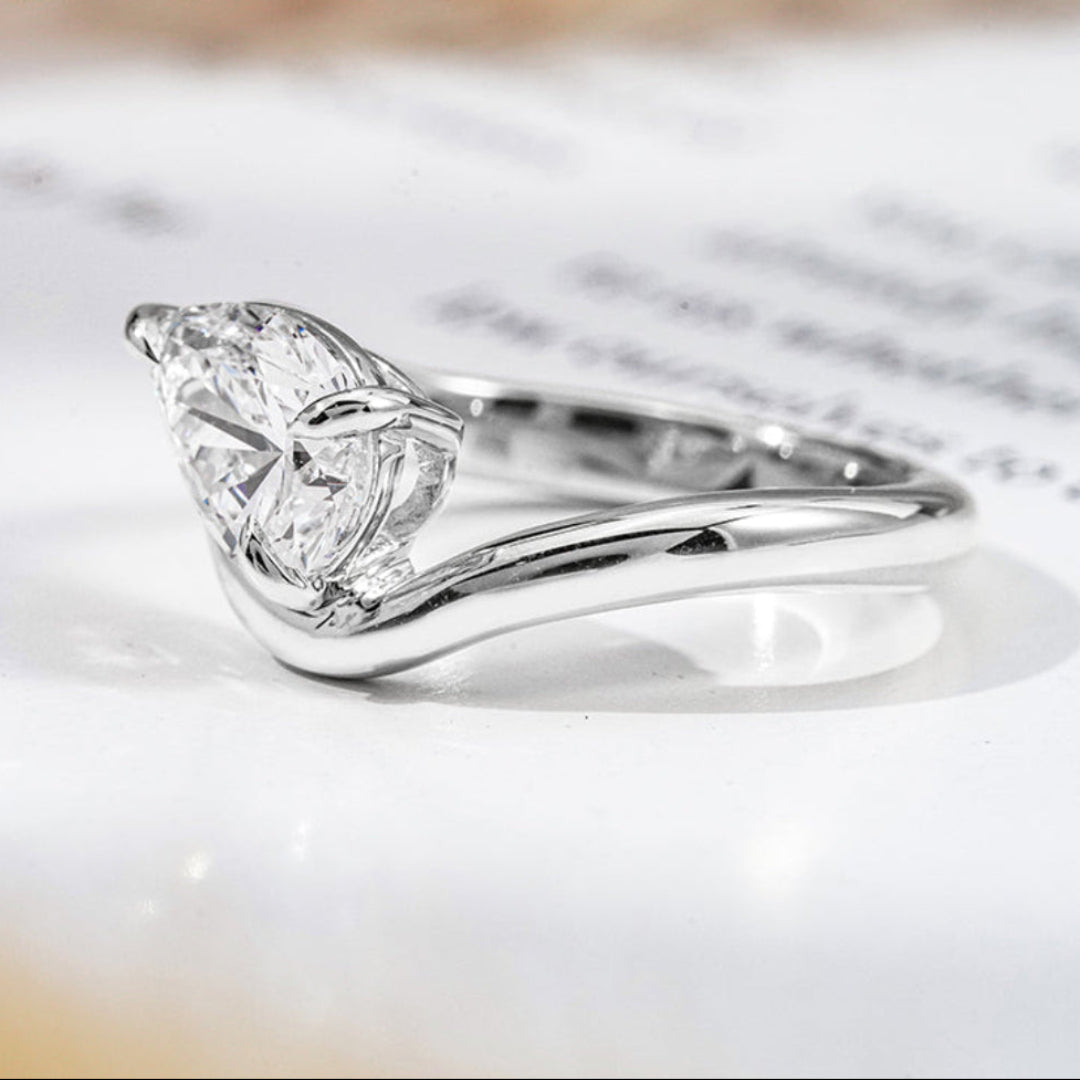 14K Gold  1.0ct Lab Diamond Solitaire Ring