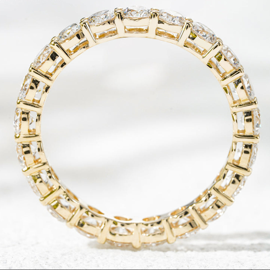 10K Yellow Gold 1.6ct Lab Diamond Eternity Ring