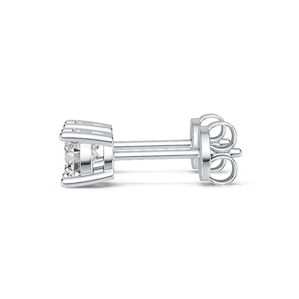 1.1ct Lab Diamond Stud Earrings – 10K White Gold