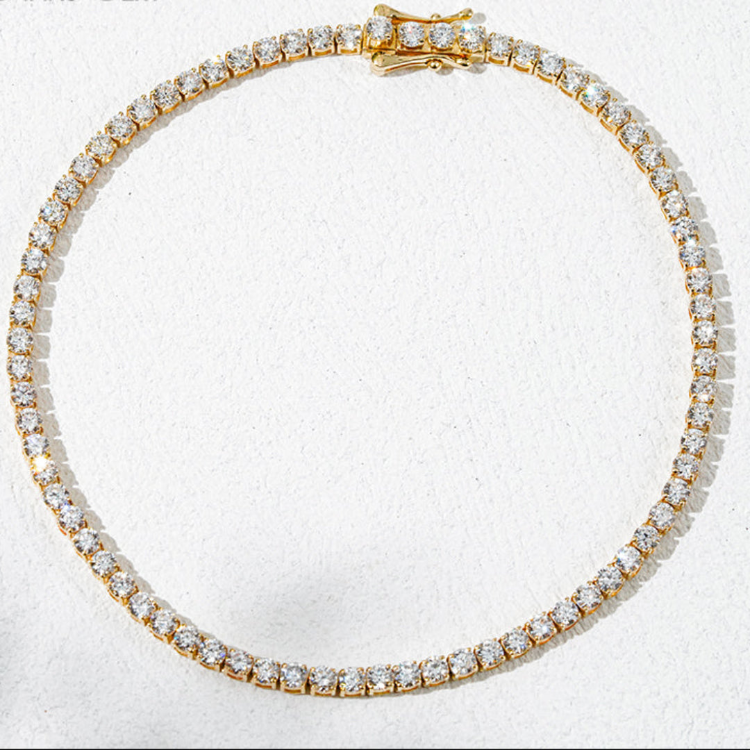 10K Yellow Gold Lab Diamond Bracelet 2.1mm