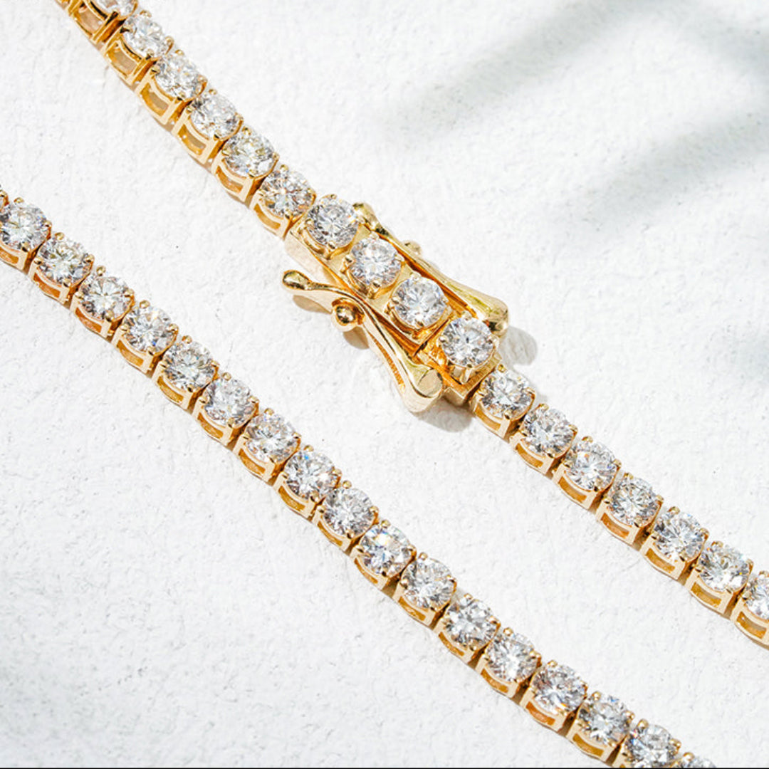 10K Yellow Gold Lab Diamond Bracelet 2.1mm