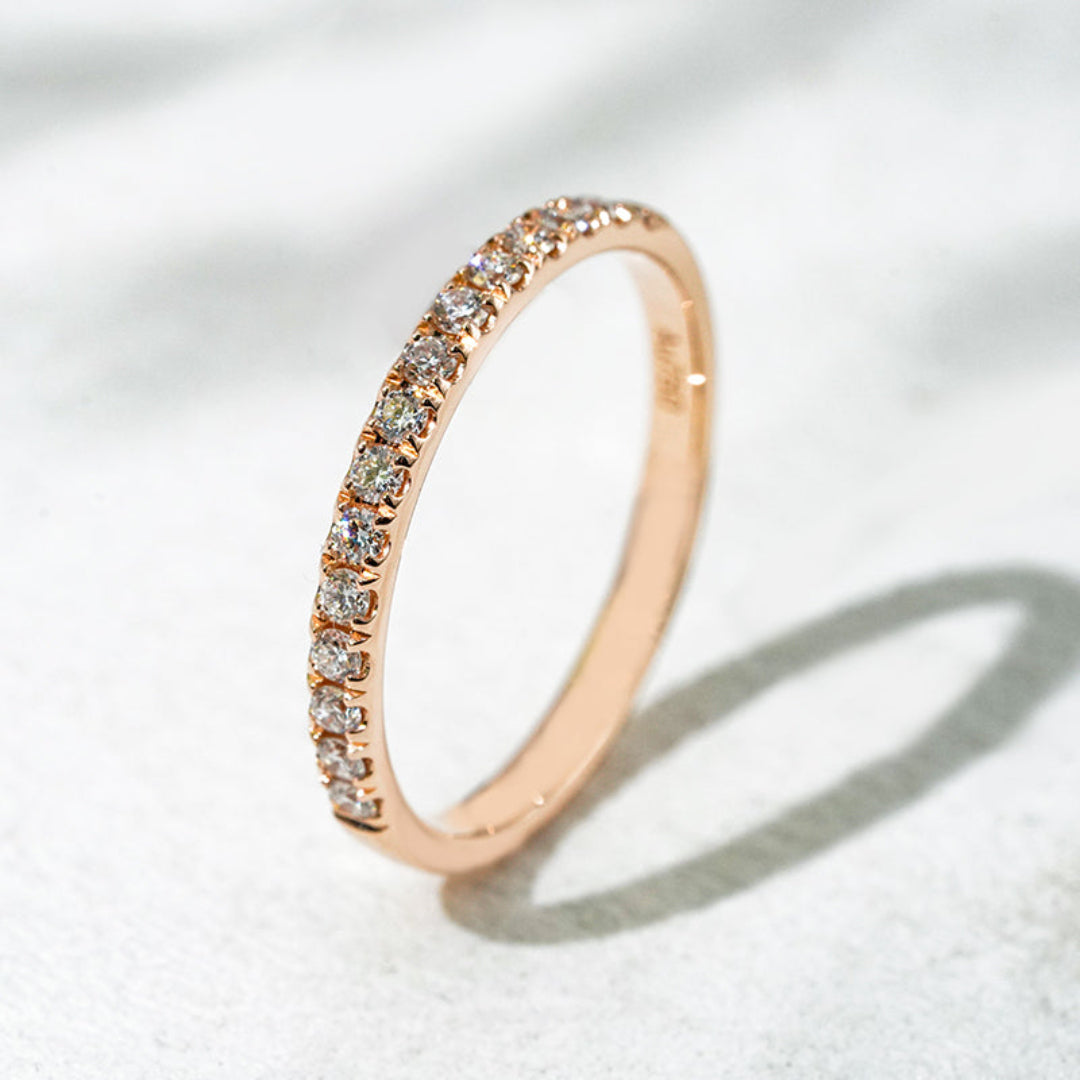 18K Rose Gold Lab Diamond Eternity Ring – 0.26 CTW