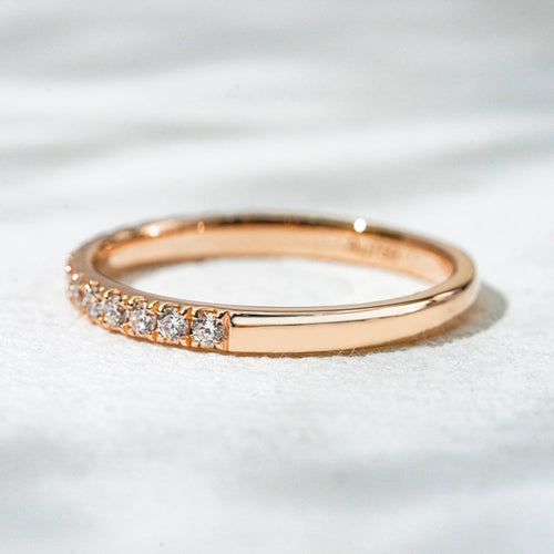 18K Rose Gold Lab Diamond Eternity Ring – 0.26 CTW