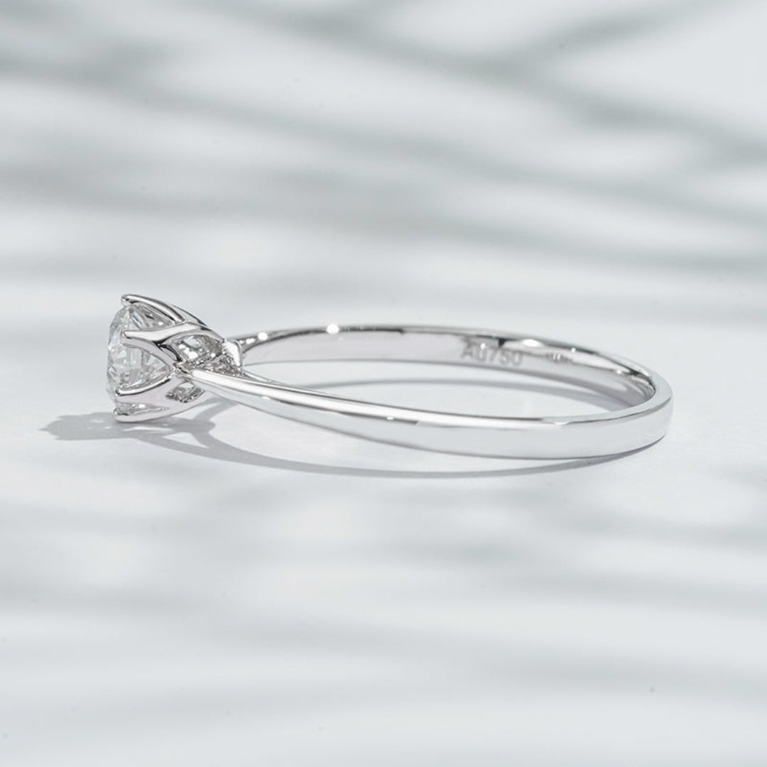 18K Yellow Gold Lab Diamond Stud Earrings – 0.44 CTW