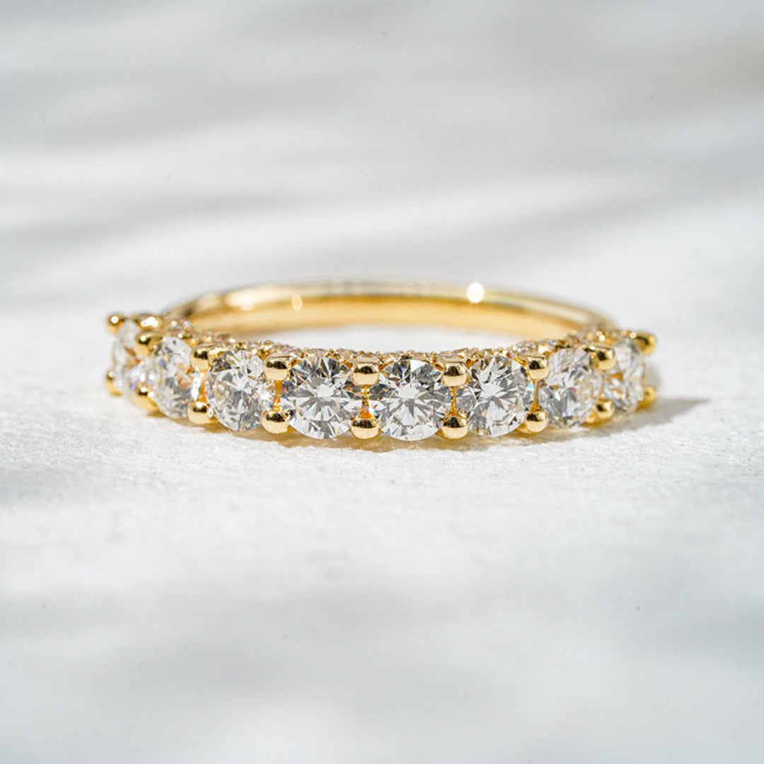 18K Yellow Gold Lab Diamond Eternity Ring – 1.43 CTW