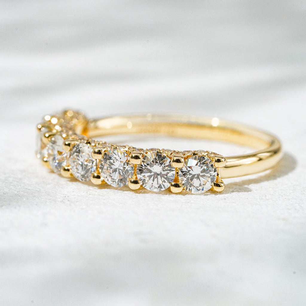 18K Yellow Gold Lab Diamond Eternity Ring – 1.43 CTW