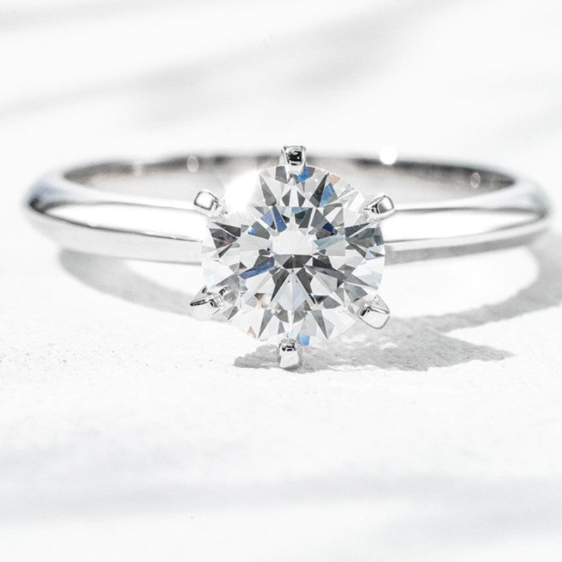 18K White Gold 1.01ct Lab Grown Diamond Solitaire Ring | IGI Certified