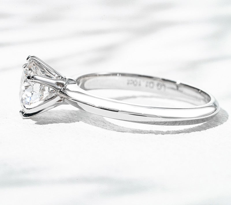 18K White Gold 1.01ct Lab Grown Diamond Solitaire Ring | IGI Certified