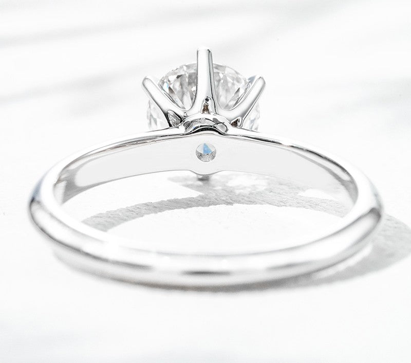 18K White Gold 1.01ct Lab Grown Diamond Solitaire Ring | IGI Certified