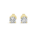 10K Yellow Gold 0.55ct Lab Grown Diamond Basket Stud Earrings