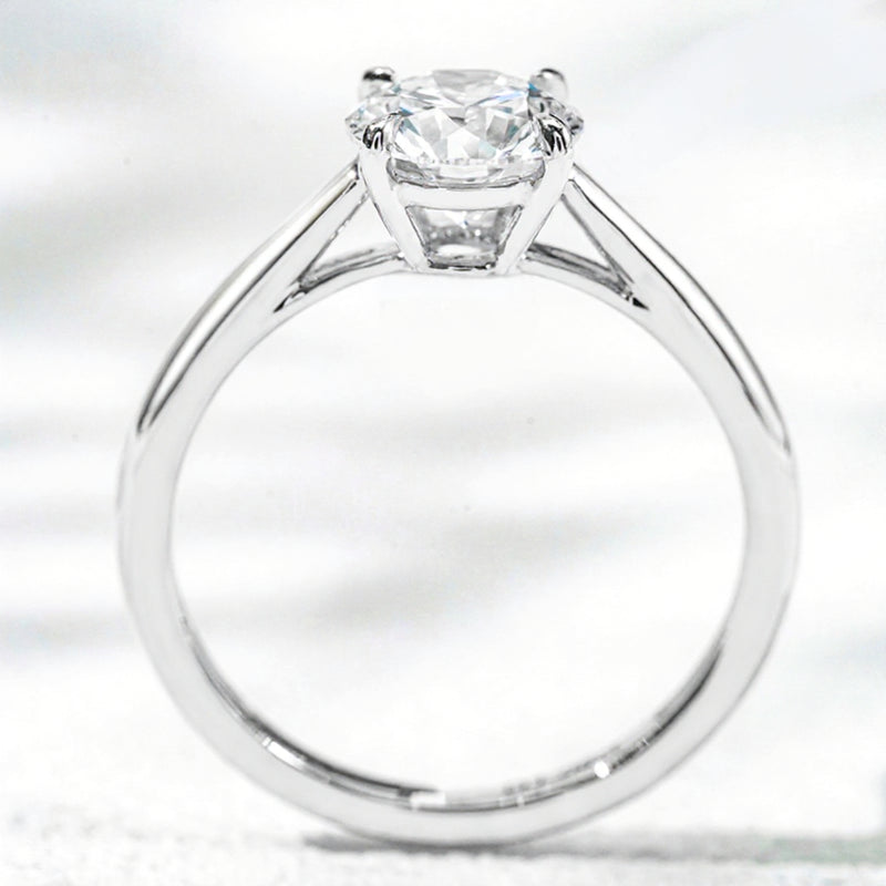1CT Round Lab Grown Diamond Solitaire Ring