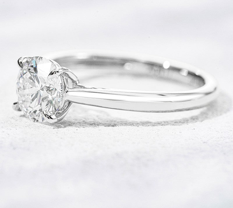1CT Round Lab Grown Diamond Solitaire Ring